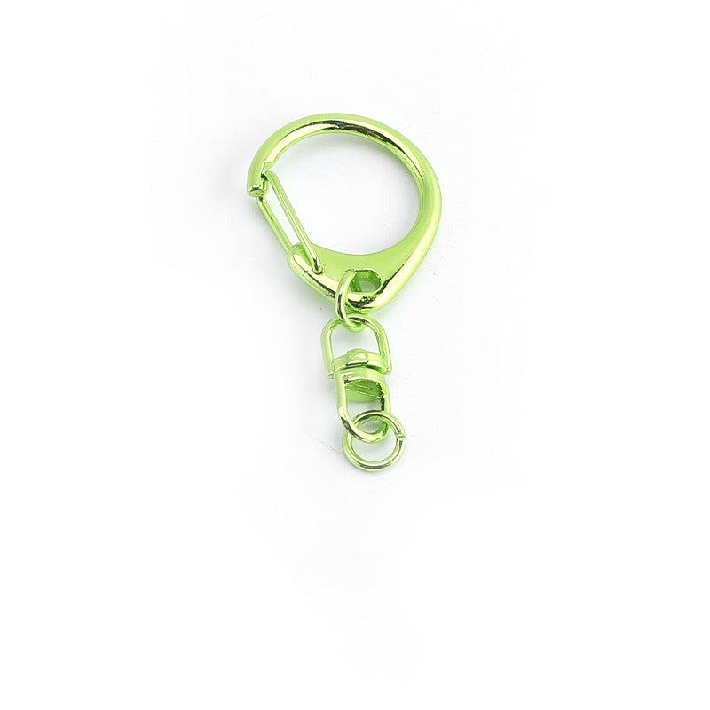 Wholesale 10pcs Electroplated Metal Small C Buckle DIY Keychain Alloy Accessories